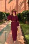 Serenay Elbise Bordo