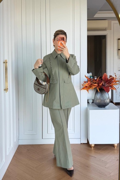 Serra Pantolonlu Takım Haki