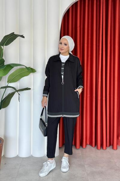 Sevda Pantolon  Takım Siyah