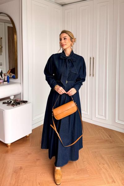 Sevde Elbise Lacivert