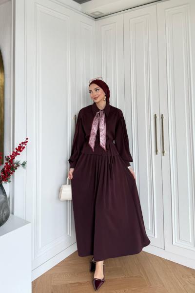 Şeyda Etekli Takım Mürdüm