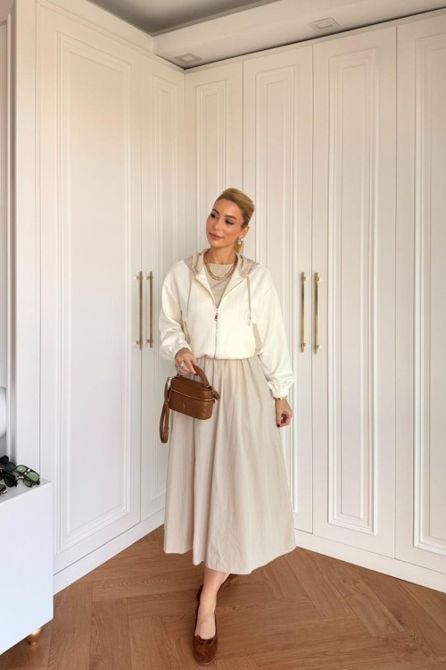 Sıdıka Elbise vizon