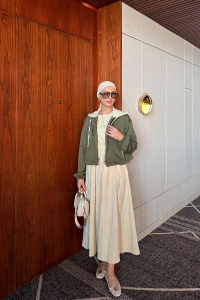 Sıdıka Elbise Takım Haki