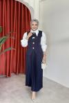 Sıla Etekli Takım Lacivert