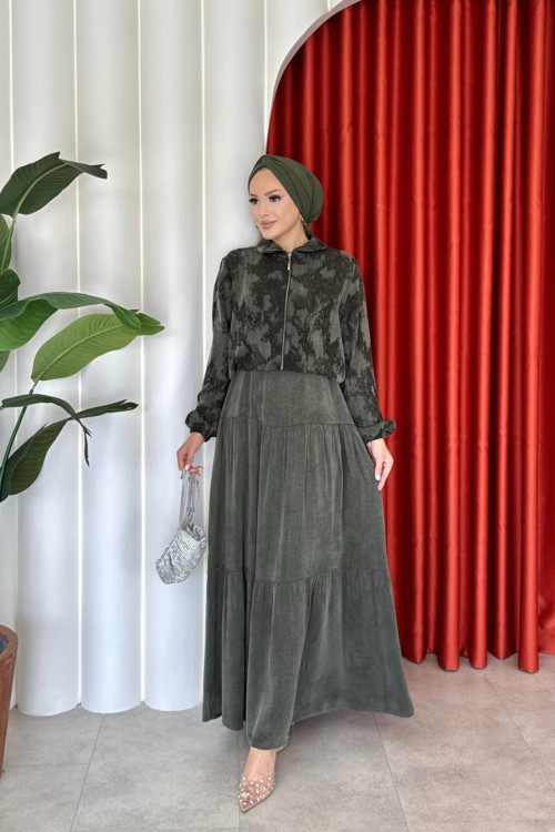 Sinem Elbise Takım Haki