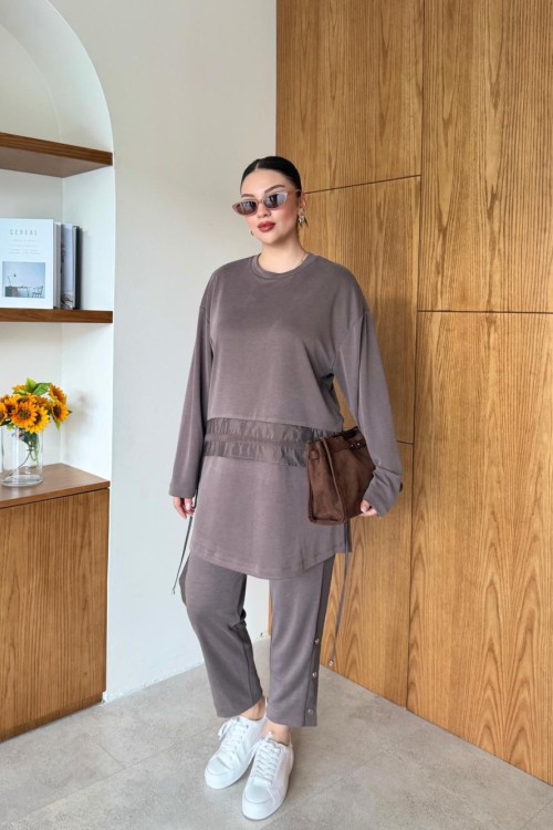 Sönmez Kahve Pantolon Takım