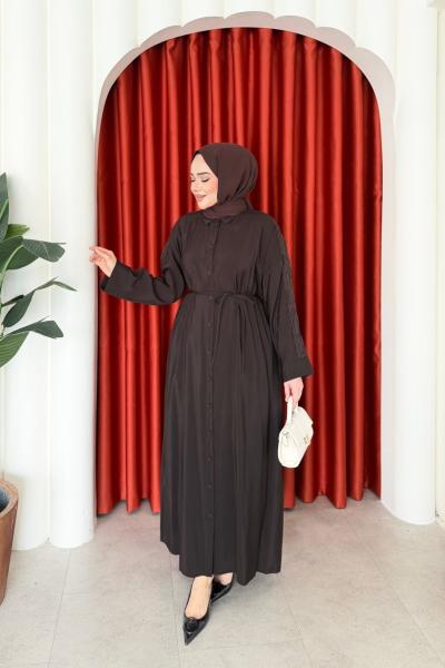 Şule Elbise Kahverengi