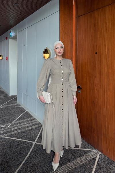 Sümbül Elbise Vizon