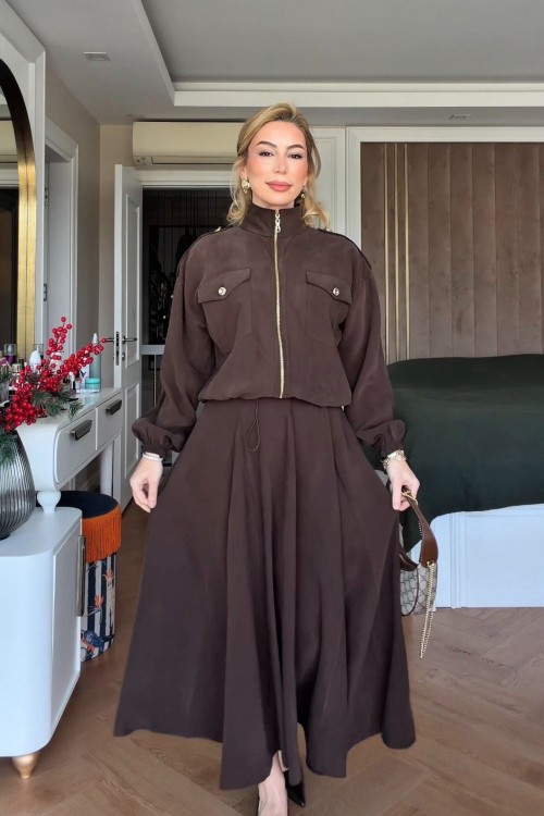 Sümeyra Etekli Takım Acı Kahve