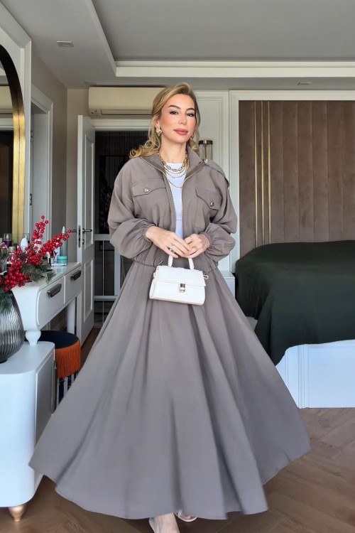 Sümeyra Etekli Takım Vizon