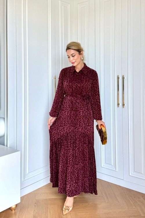 Sümeyye Elbise Bordo