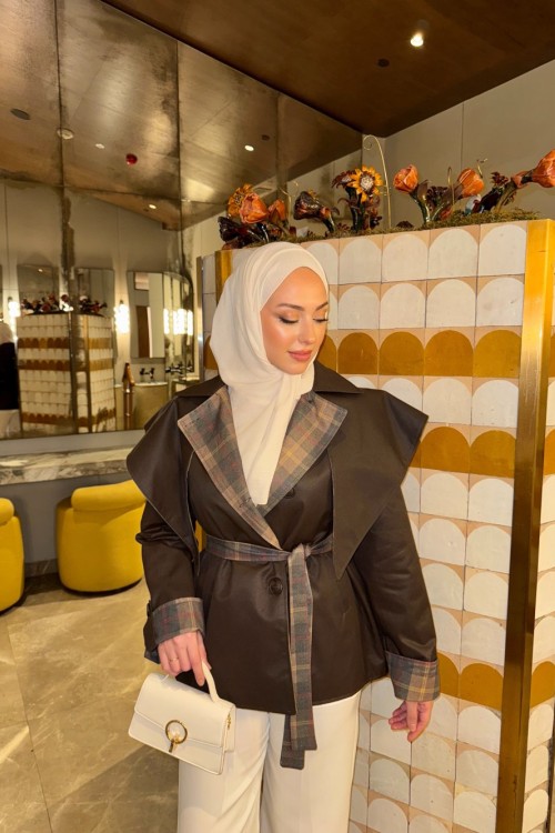 Talya Ceket Acı Kahve