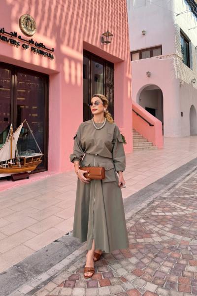 Tülay Etek Takım Haki