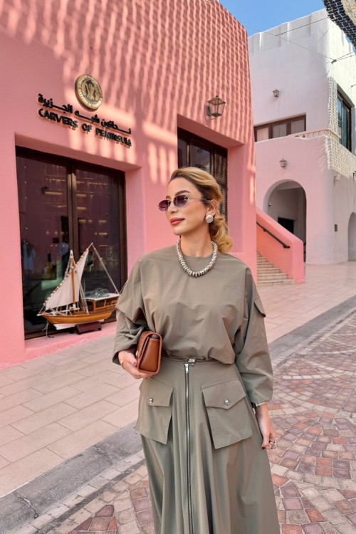 Tülay Etek Takım Haki