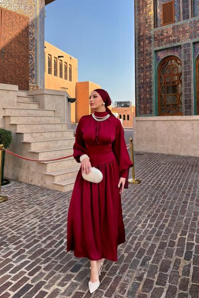 Türkay Elbise Bordo