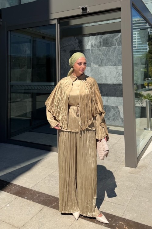 Ülker Pantolon Takım Bej