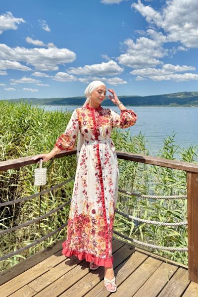 Ümmühan Elbise Kırmızı