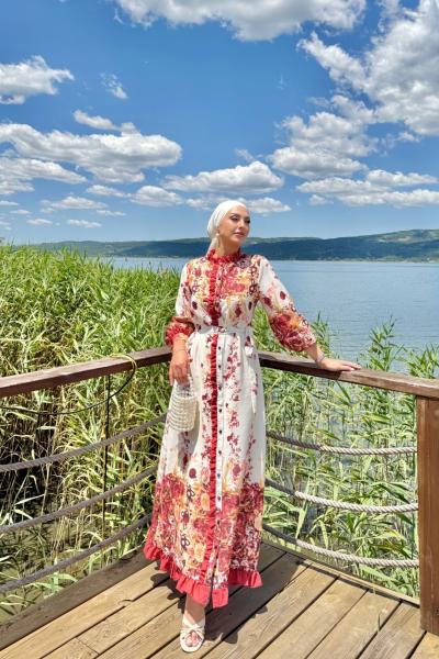 Ümmühan Elbise Kırmızı