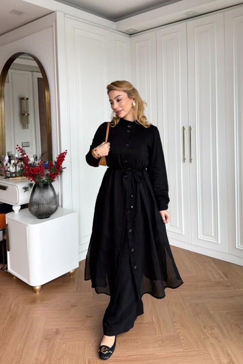 Yade Pantolon Takım Siyah