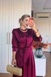 Yaşam Pantolonlu Takım Bordo