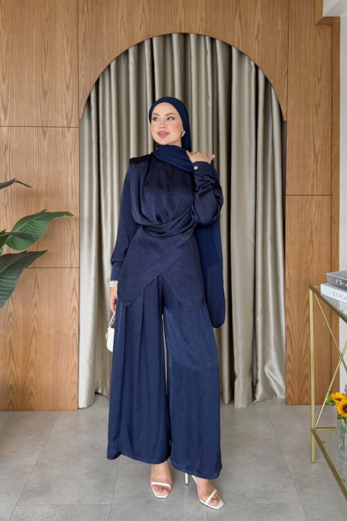 Yaşam Pantolonlu Takım Lacivert