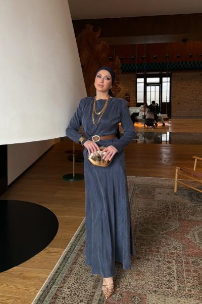 Yeliz Elbise Lacivert