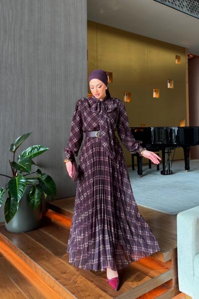 Yıldız Elbise Mürdüm