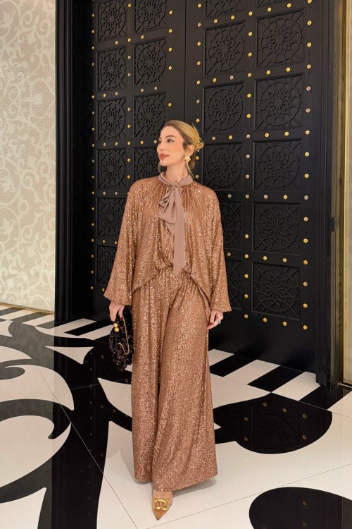 Zeren Pantolonlu Takım Somon