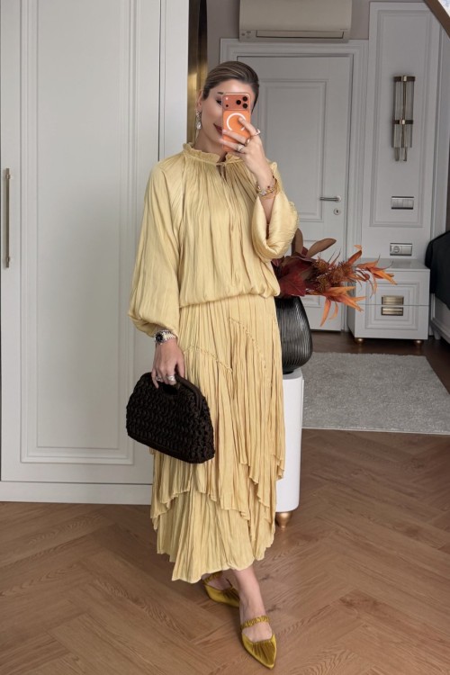 Zeynep Etek Takım Sarı