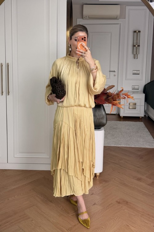 Zeynep Etek Takım sarı