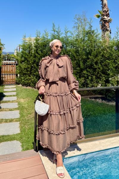 Zuhal Etekli Takım Kahverengi