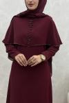 Elmas Abiye Bordo