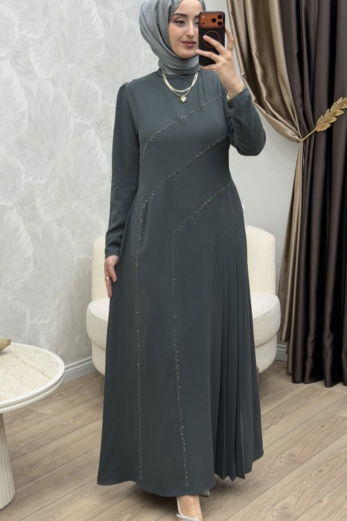 Kristal Abiye Antrasit