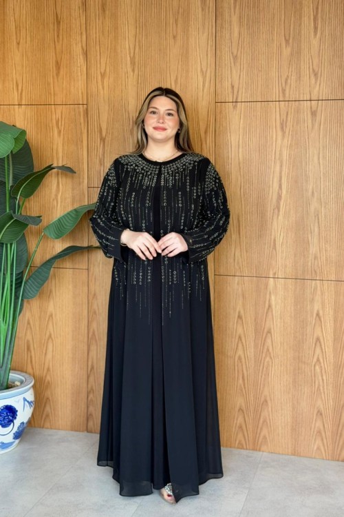Akile Büyük Beden Elbise