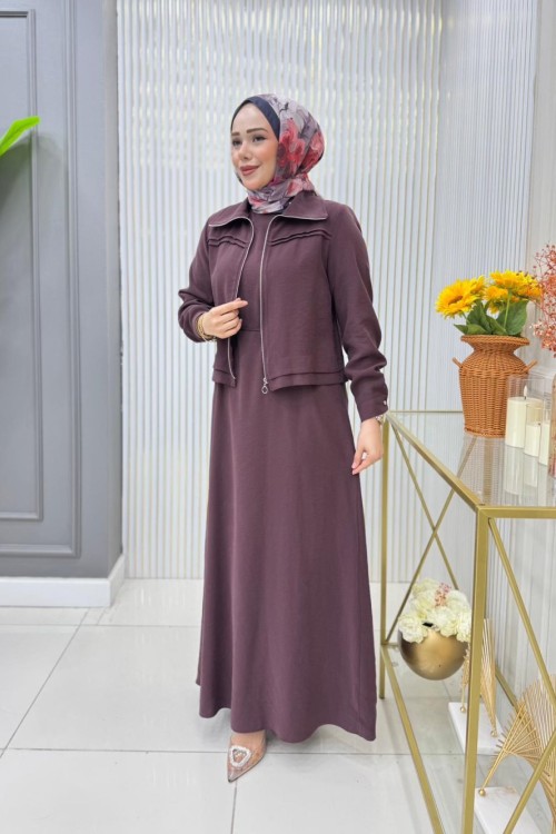Meryem  Ceketli Elbise Takım