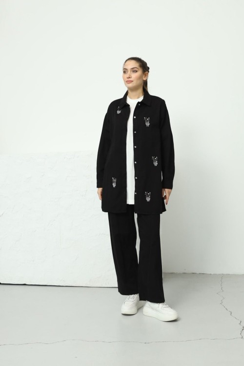 10537 Gabardin Kot 3 Lü Takım
