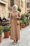 3730 İki İplik Ferace - Taba