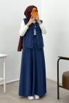 8261 Gabardin Kot Etekli 3 Lü Takım