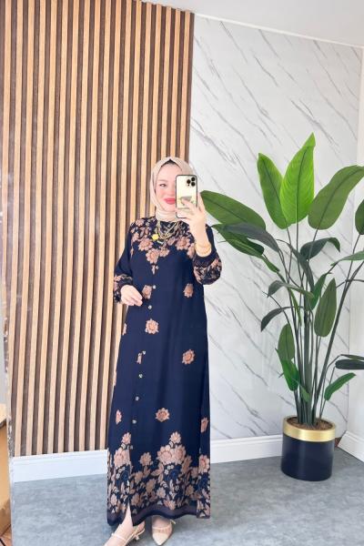 Gülnaz Pamuklu Viskon Elbise