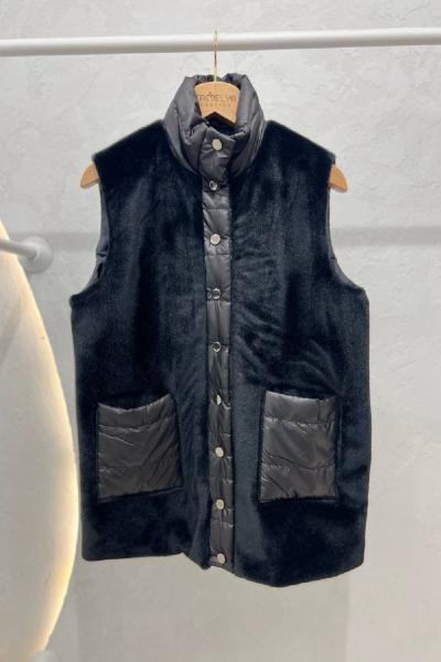 Kapitone Peluş Yelek