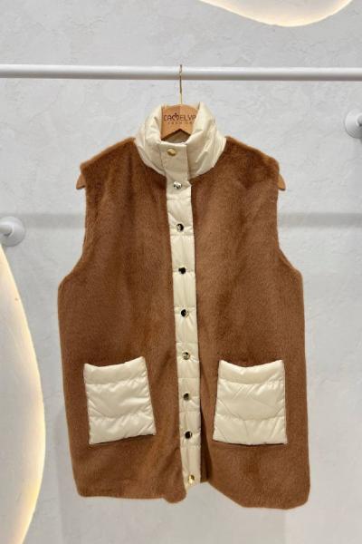 Kapitone Peluş Yelek