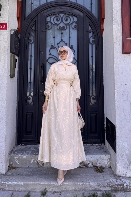 Mısra Astarlı Elbise