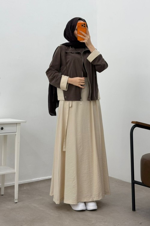 Pınar Tensel Etekli 3 Lü Takım