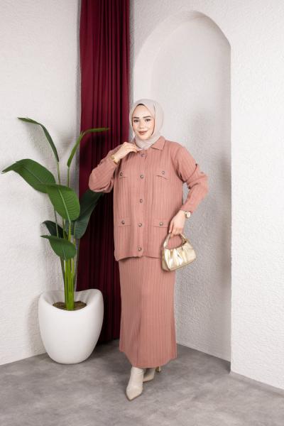 Sare Etekli Triko Takım