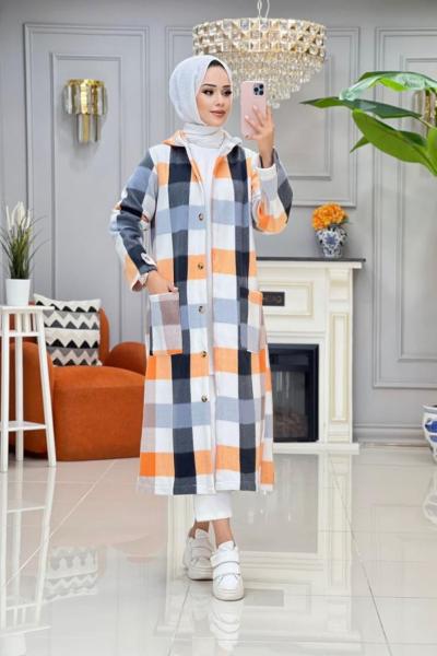 Şermin  Polar Oduncu Gömlek - Sarı