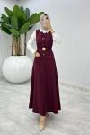 Bordo  Sude Jile Tesettür Giyim