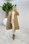 Camel Premium Astarlı Eylem Trench Tesettür Giyim