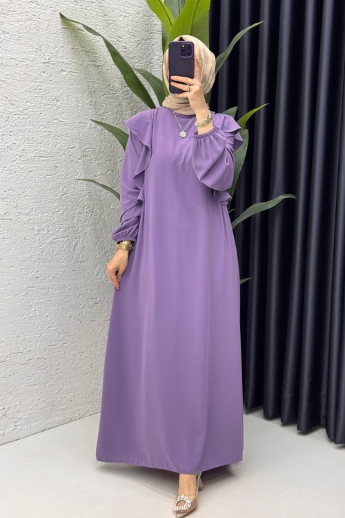 Mürdüm Canan Elbise Tesettür Giyim