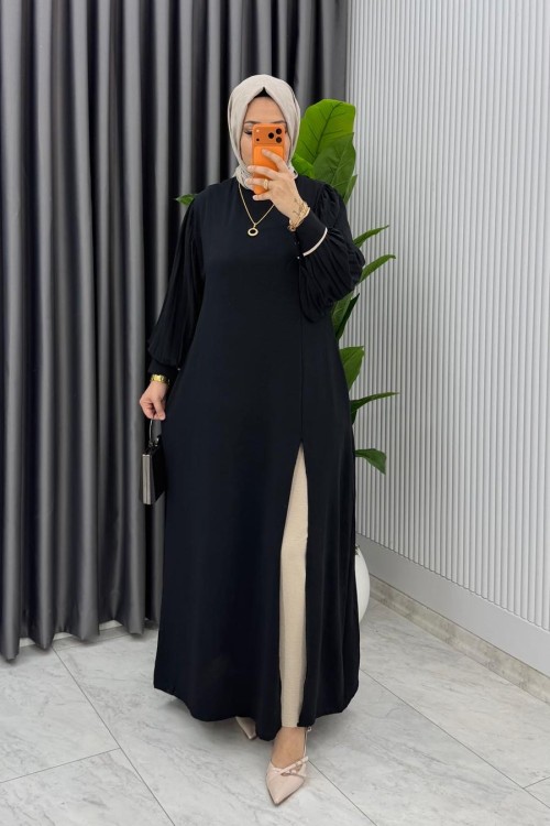 Siyah Elisa Takım Tesettür Giyim