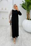 Siyah Nilda Elbise Tesettür Giyim